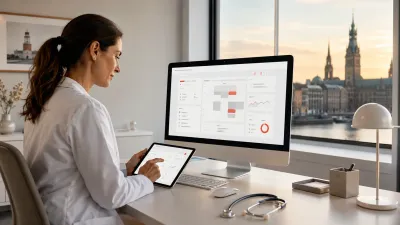 Vernetzte Medizingeräte in einer Praxis, Sonographiegerät und Sterilisator, sicher angebunden