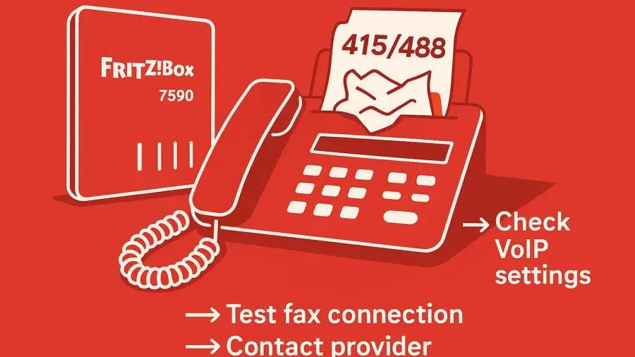 FRITZ!Box 7590: T.38 und Codec-Fehler beim Fax beheben