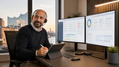 Netzleiter koordiniert per Headset die Abstimmung zwischen Praxis und Software-Dienstleistern